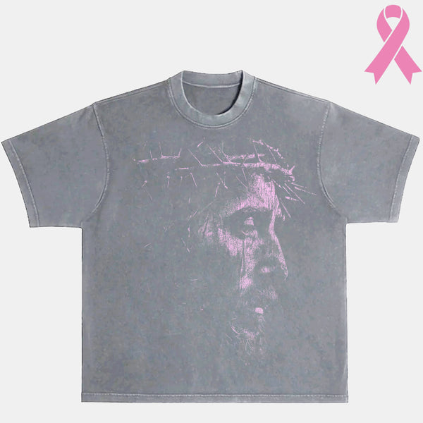 "HOLY SPIRIT" JESUS TEE (BREAST CANCER AWARENESS)