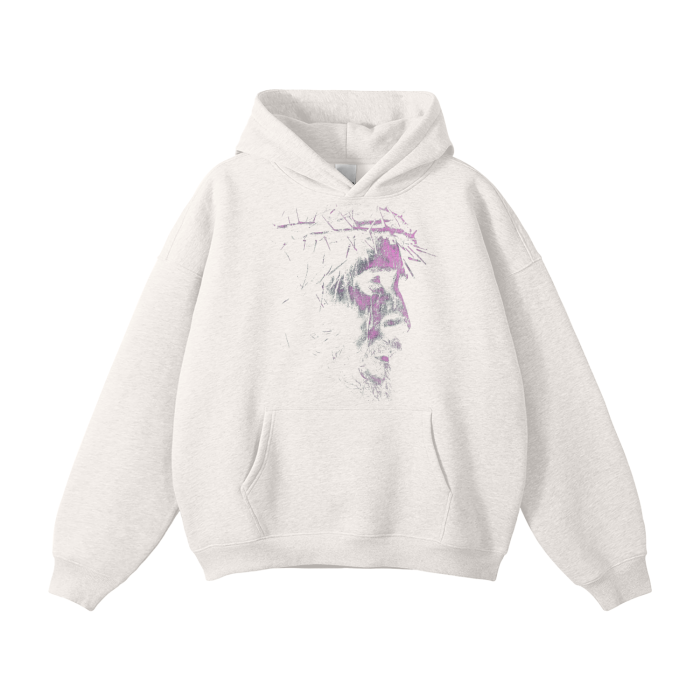 "HOLY SPIRIT" JESUS HOODIE (BREAST CANCER AWARENESS)