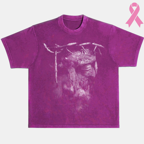 "REVERENCE" JESUS TEE (breast cancer awareness)